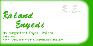 roland enyedi business card